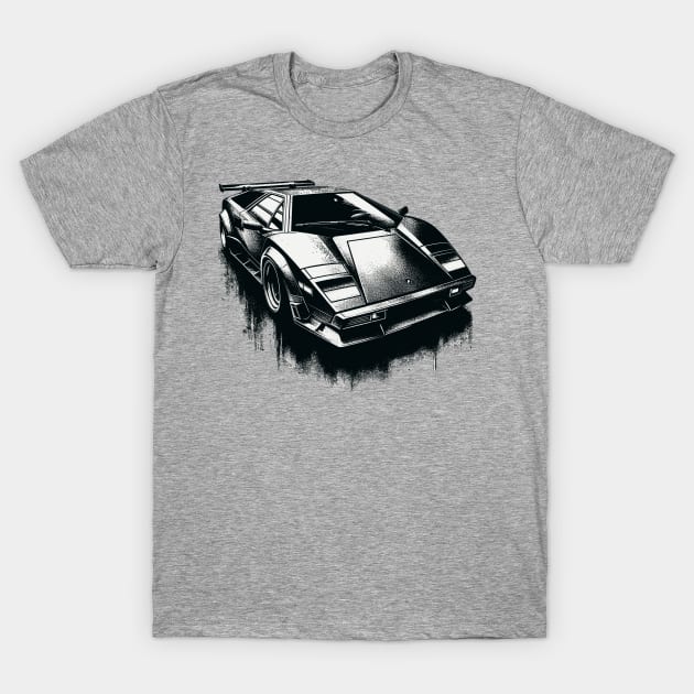 Lamborghini Countach T-Shirt by Vehicles-Art